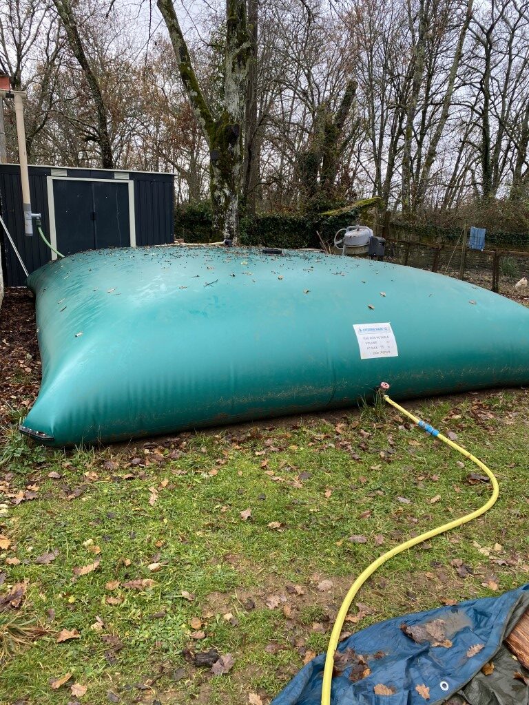 pillow tanks for storing  the rainwater