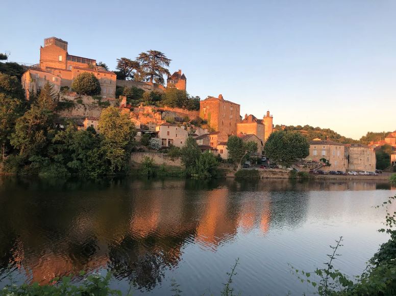 Sunset over nearby Puy L'Eveque