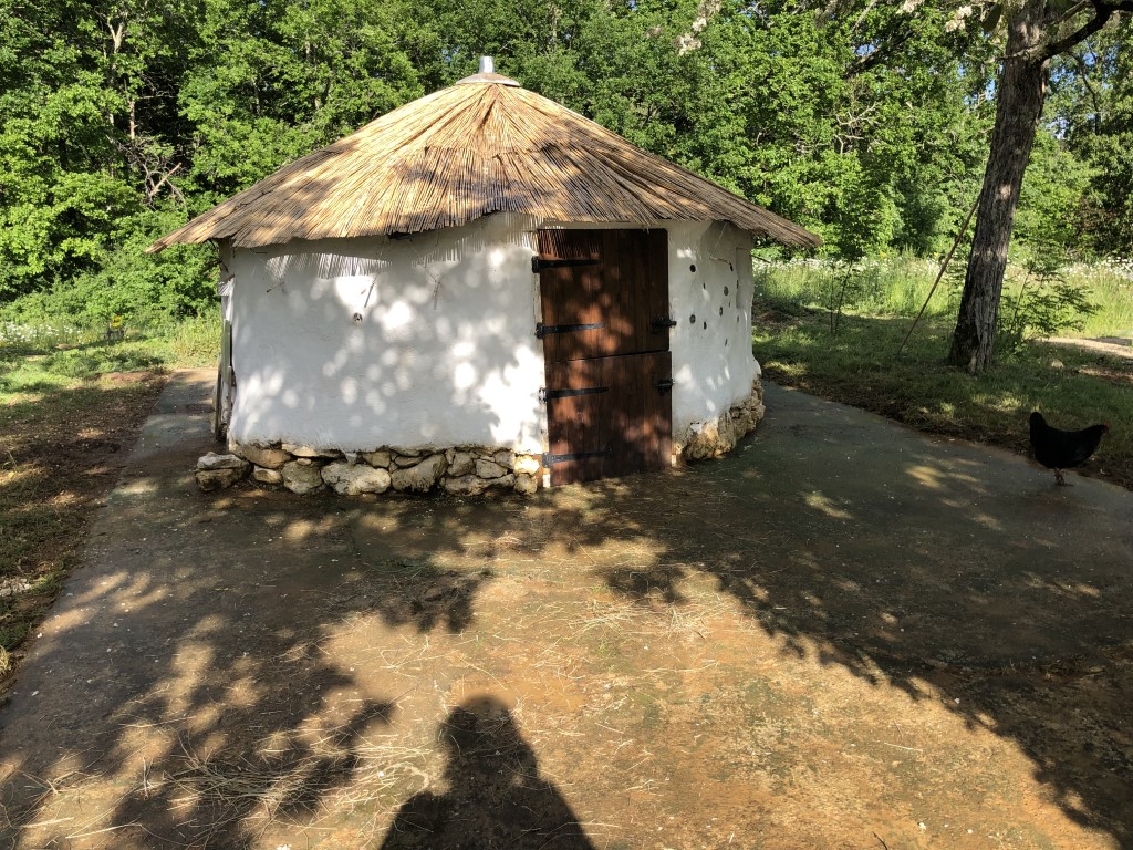 cob house - one of our projects that reused soil dug out from the wallipini