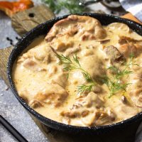 Meaux mustard sauce: chicken, pork or vegetables