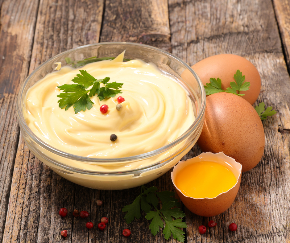 Get creative with the mayo this summer! homemade mayonnaise recipe and flavourings