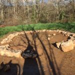 stone to strengthen the base of our project